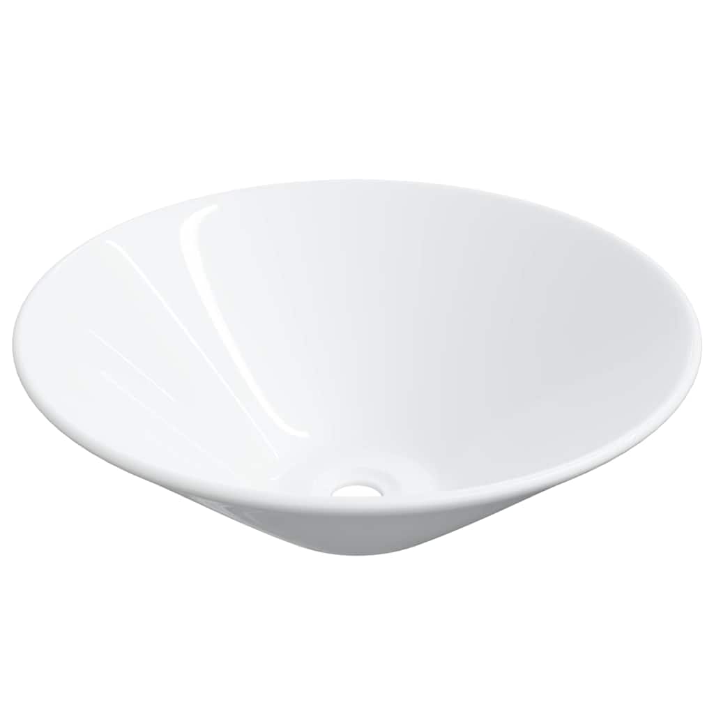 Wash Basin Set 2 pcs White 42 x 42 x 14 cm Ceramic