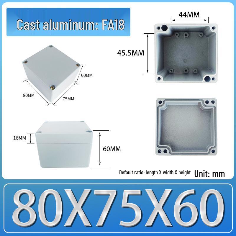 IP66 Outdoor Explosion-Proof Waterproof Aluminum Junction Box with Customizable Terminal Button Holes