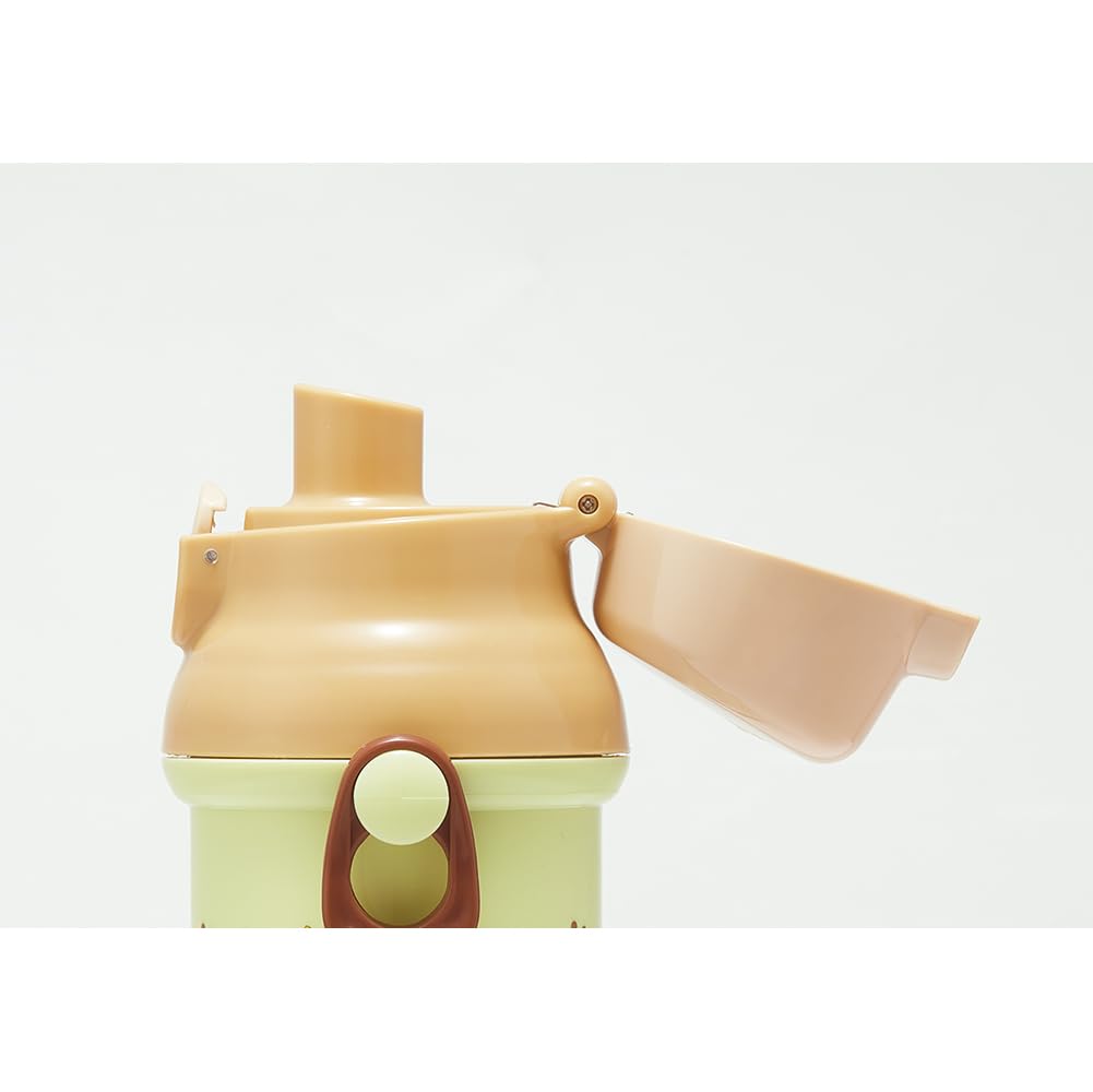 Skater Пластиковая бутылка для воды 480 мл, одно нажатие, антибактериальная, для детей, легкая, антибактериальная обработка, сделано в Японии, Ghibli Totoro Cat Bus Boys