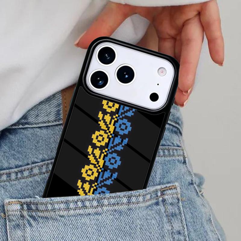 Мягкий чехол для телефона с флагом Украины Тризуб для iPhone 17ProMax 12 13 14 15 16e 17 Pro Max Plus Air Cover
