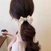 Women's Retro Bow Grip Clip Ponytail Braid Elegant Hair Clip Mesh Hair Claw Clip Fashion Hair Card Hair Accessories