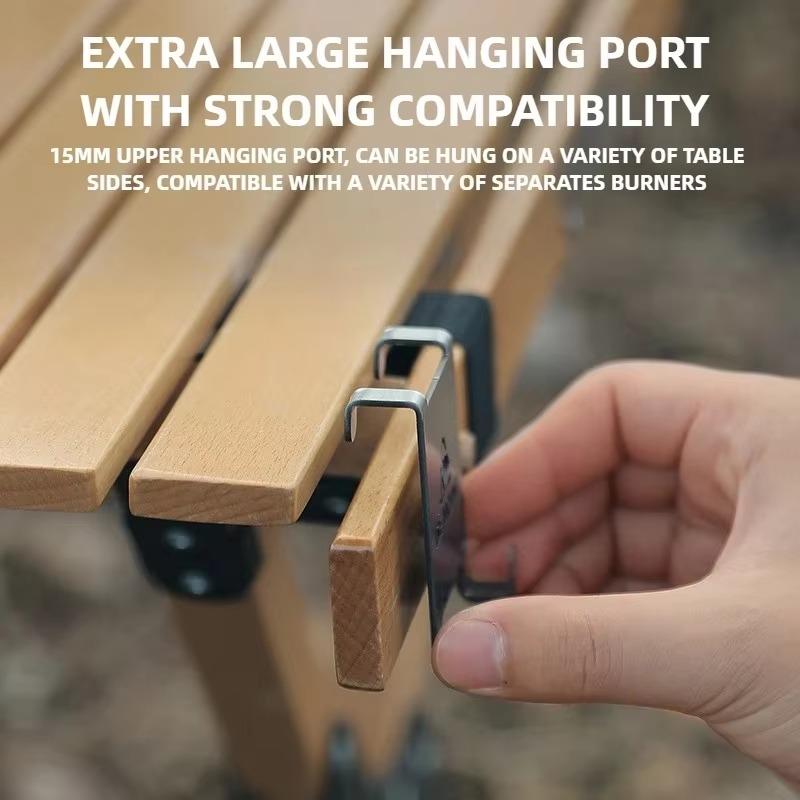 Крючки для бензобаков на открытом воздухе - утолщенные зажимы из нержавеющей стали для подвешивания топливных канистр на походных столах, прочное монтажное оборудование