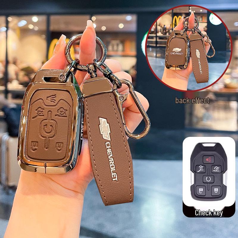 Чехол для ключей Chevrolet K5 Trax Cruze - Звезда Milesuo Металлическая пряжка Оболочка с полным покрытием