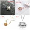 Jewelry Family Photo Magic 4 Photo Pendant Memory Floating Locket Necklace Angel Wings Long Chain