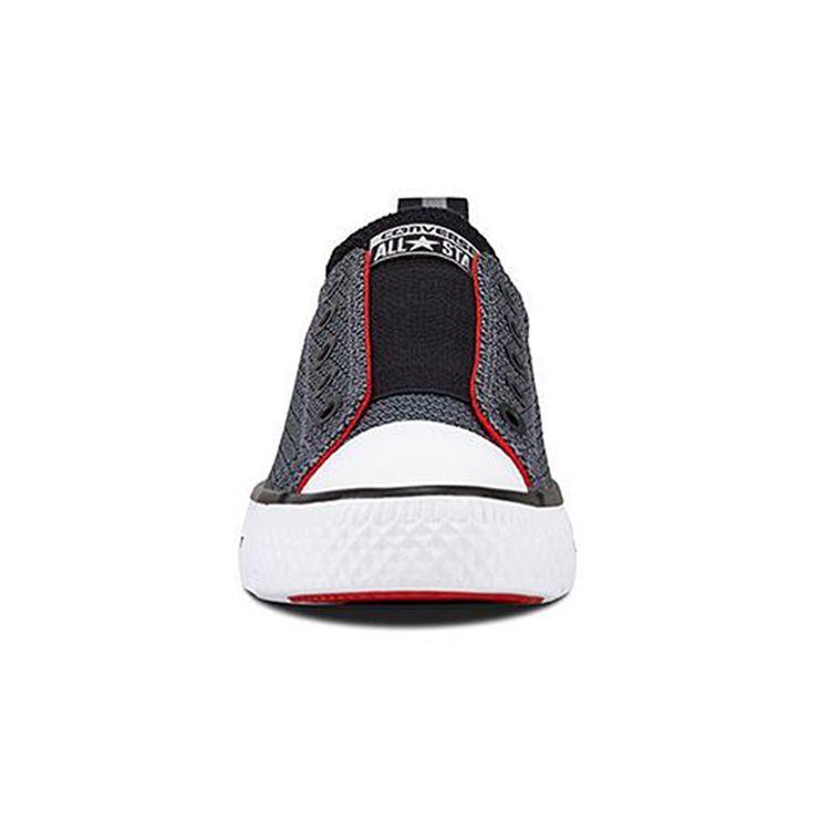 Converse Chuck Taylor All Star Hyper Lite Ox Слипоны Удобные Универсальные Низкие Детские Кеды для Скейтбординга Детские кроссовки Серый 659980C