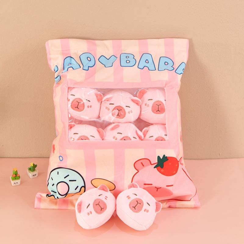 Capibala Snack Pillow Bag Of Small Doll Plush Toy Capybara Doll Cushion Doll