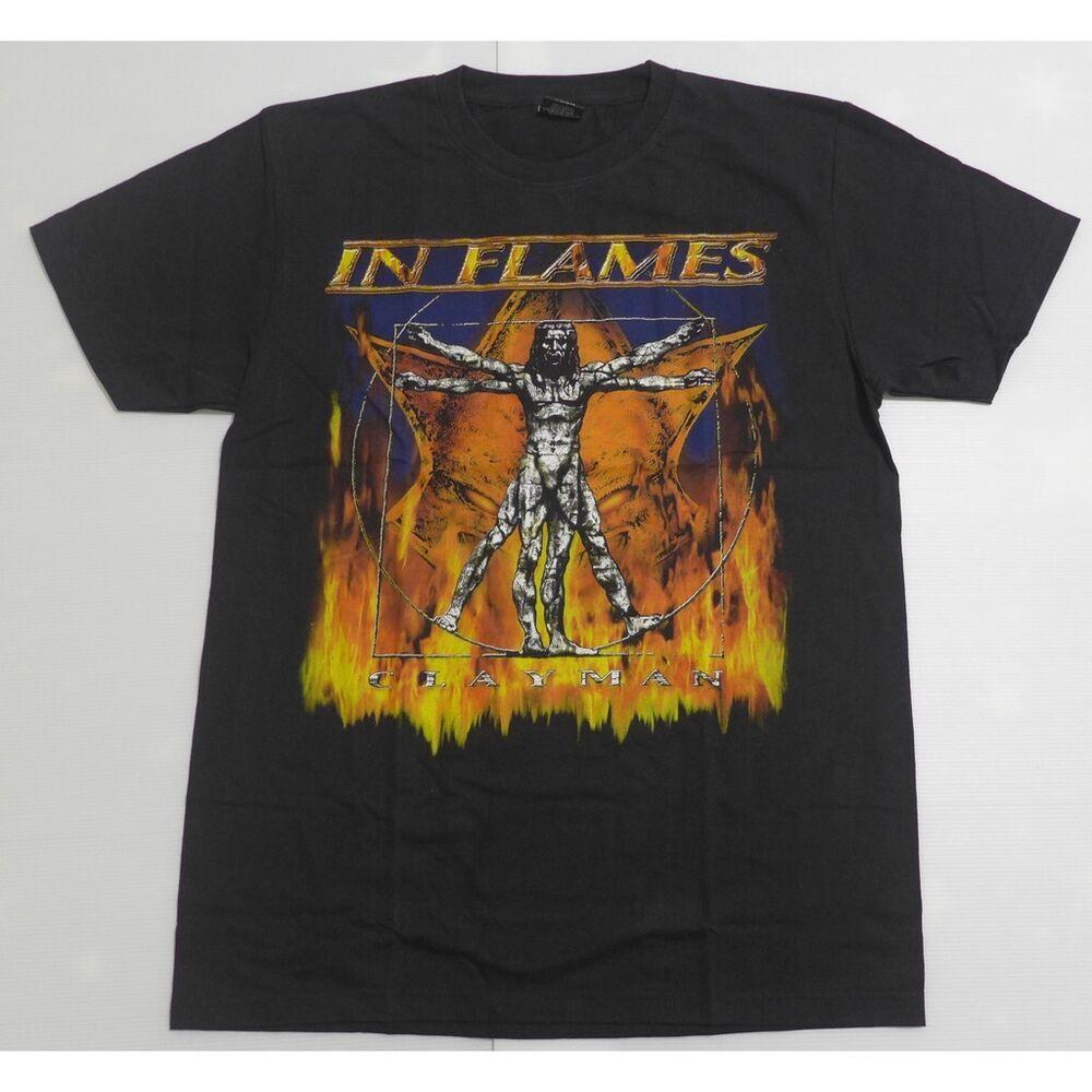 Vintage In Flames - Clayman World Band T Shirt S-4XL VN995 Unisex unisex T-Shirt