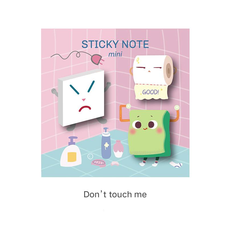 MOHAMM 90 Sheets Kawaii Korean Cartoon Shaped Sticky Notes for Message To Do List Journal Scrapbook Decoration