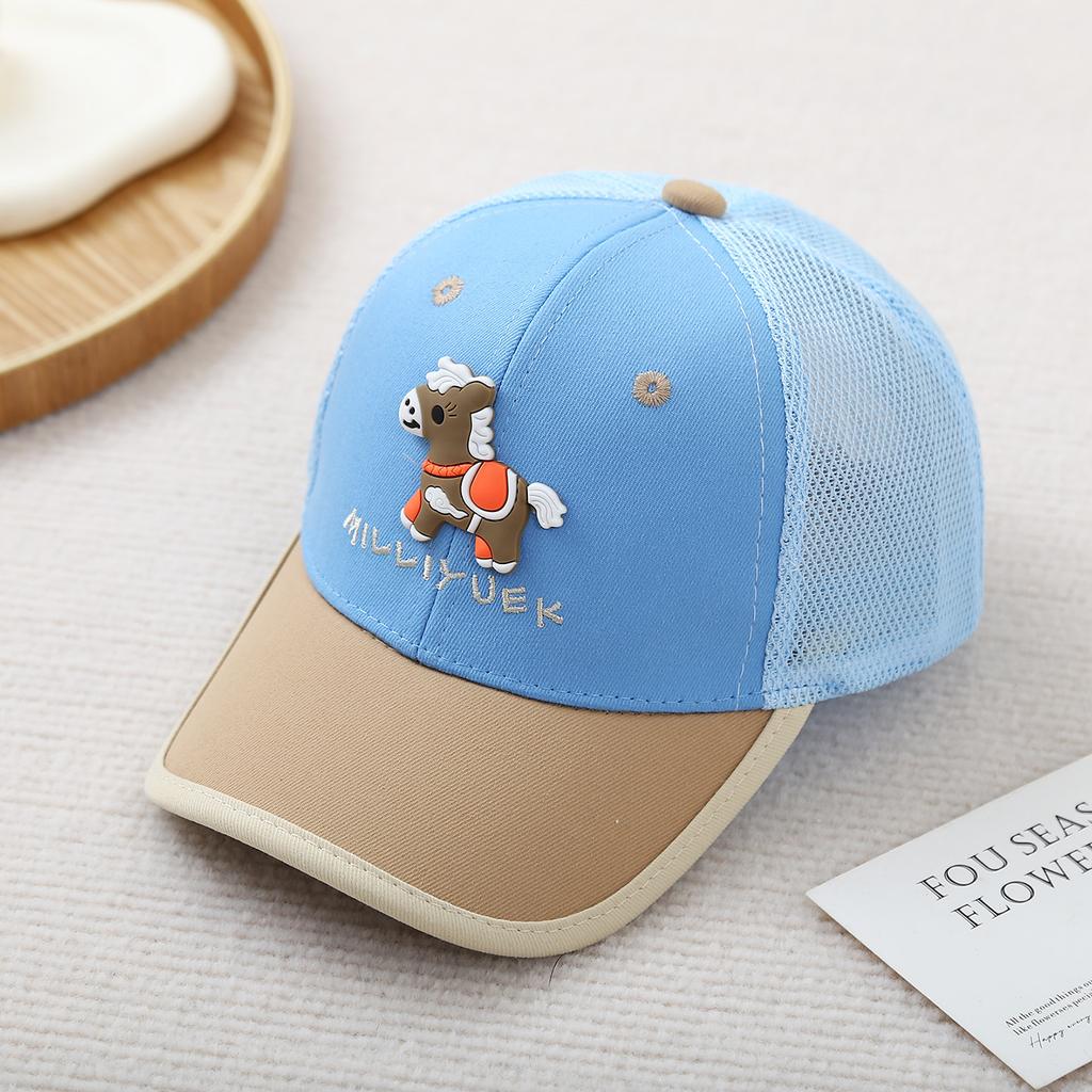 Cartoon Pony Baseball Cap - Spring/Summer Children's Cute Mesh Hat