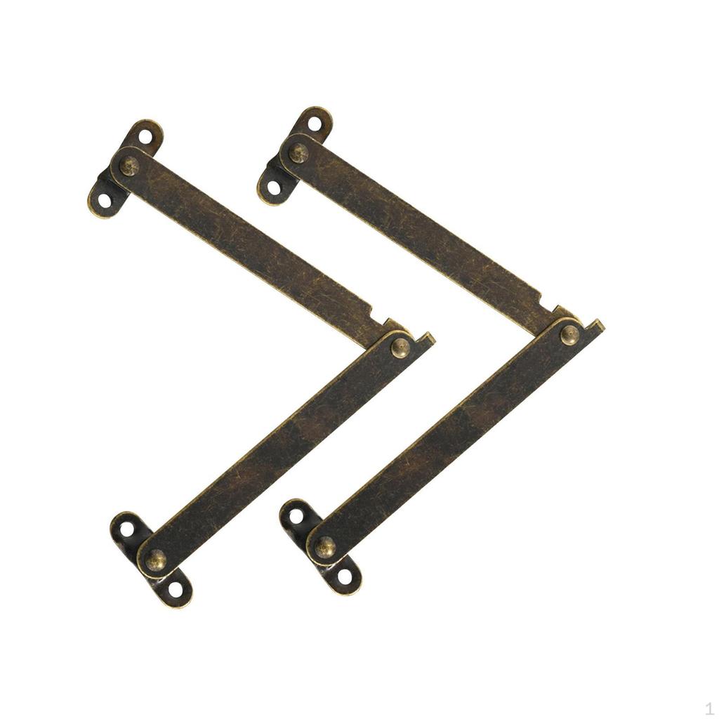 2 шт., складные опорные петли для крышки, подъемная стойка для шкафа, железный материал, демпферная петля для дерева