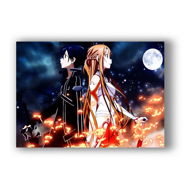 Sword Art Online японское аниме ретро постер домашний декор Cuadro Decorativo