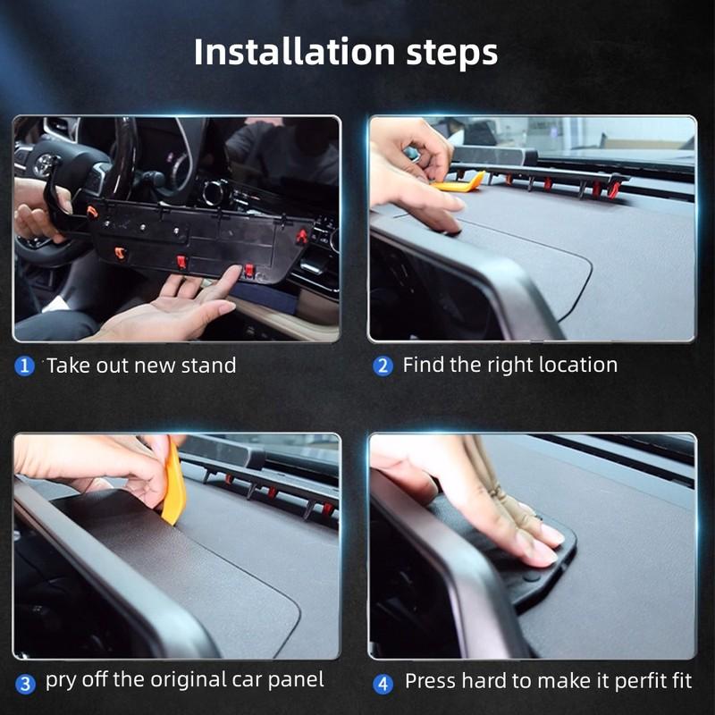 For Toyota Highlander Car Phone Holder Dashboard Mount Anti-Shake Mobile Phone Stand 360° Rotation Cell Phone Holder