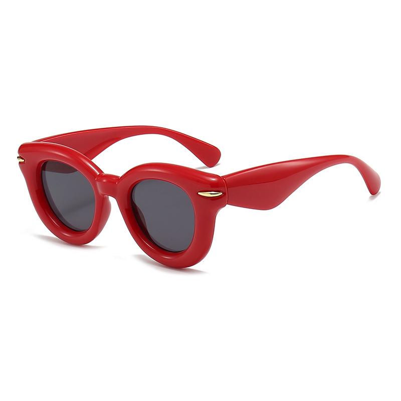 Солнцезащитные очки Bubble Inflatable Punk Oval Shades Мужские Женские Спортивные Толстые Солнцезащитные Очки Y2k Круглые Короткие Уличные Солнцезащитные Очки