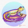 Cartoon Reptile Lizard Iron On Heat Transfer Printing Vinyl Patches Sticker for Clothes DIY Appliques Washable Patches
