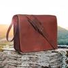 Real New Men's Shoulder Sling Goat Leather Satchel Messenger Genuine Bag