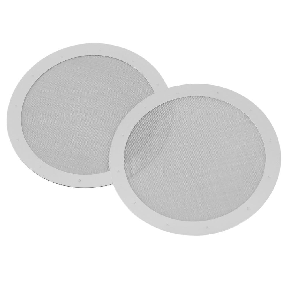 2pcs set Silver Stainless Steel Coffee Filter 61MM Diameter Pour Over Coffee Filter Travel Use