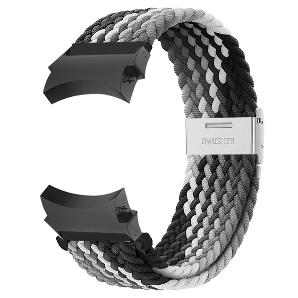 Для Samsung Galaxy Watch FE 40 мм/Watch4/Watch 5/Watch6 Classic Series Ремешок для часов Нейлоновый плетеный ремешок для часов