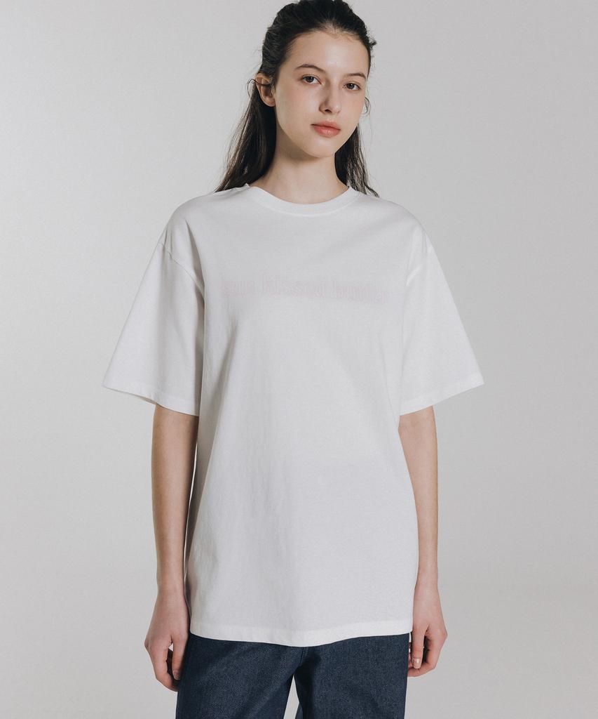 ANDNEEDS Sun Kissed Butter Half Tee (White)