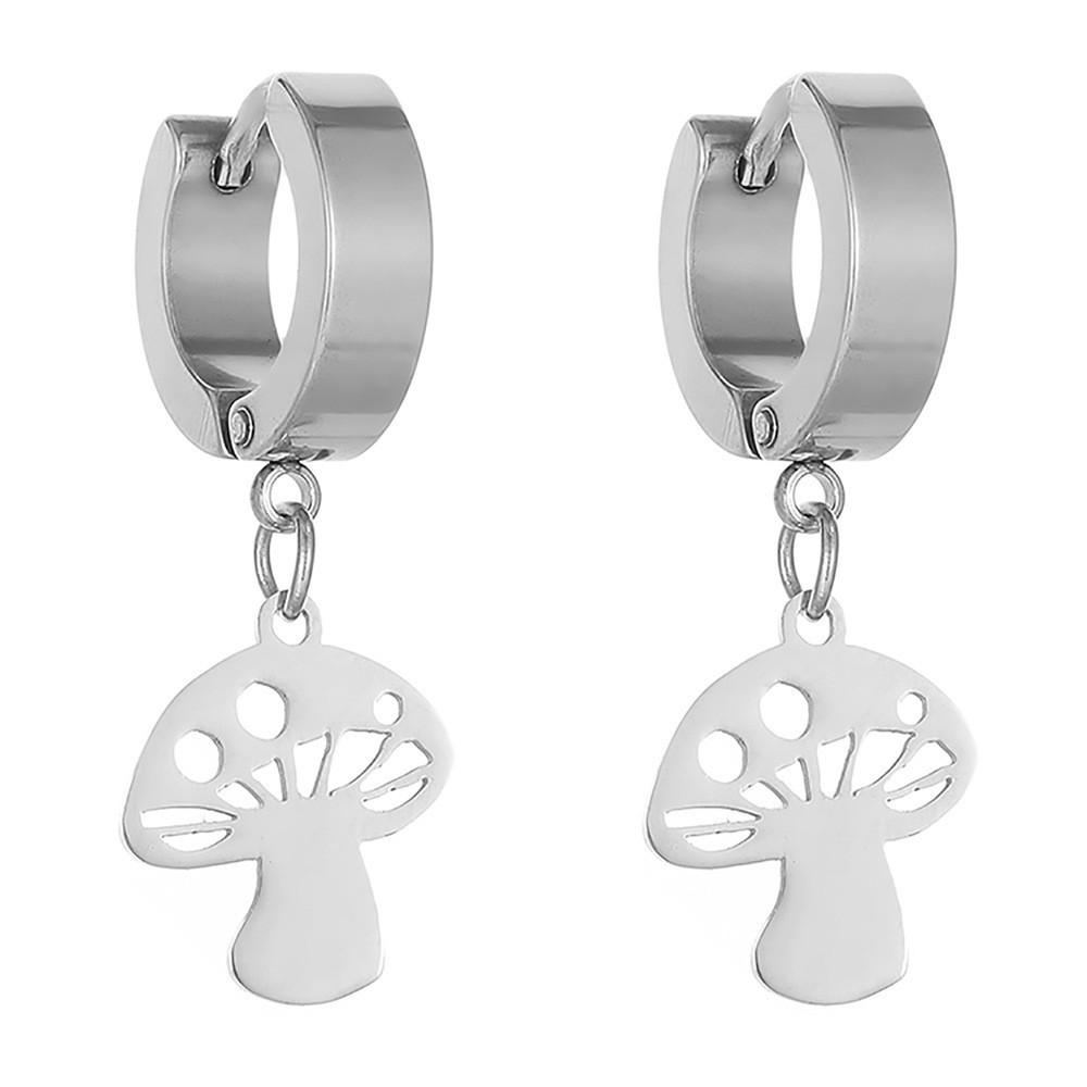 Модные Серьги-Грибы Молнии из Сплава для Женщин Модный Геометрический Стиль