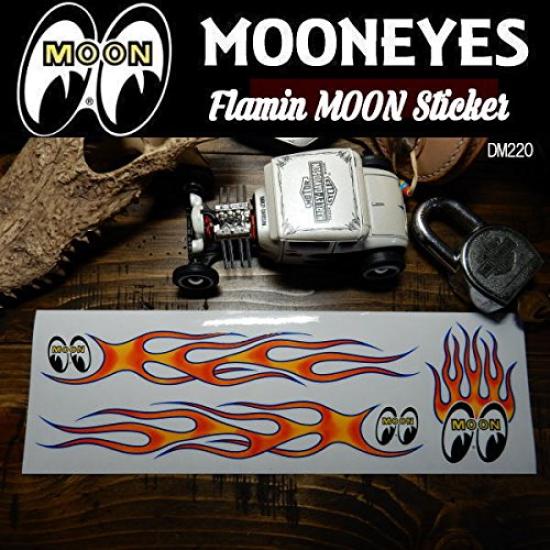 MOONEYES Наклейка MOONEYES Flamin' MOON [DM220]