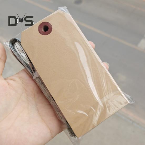 100 шт. пустые этикетки для доставки с проволочными бирками для еды, одежды, вина, этикетки для маркировки инвентаря, поделок