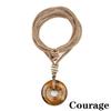 Natural Tiger Eyes Amethyst Stone Necklace Unisex Handmade Braided String Adjustable Positive Energy Healing Neck Accessories