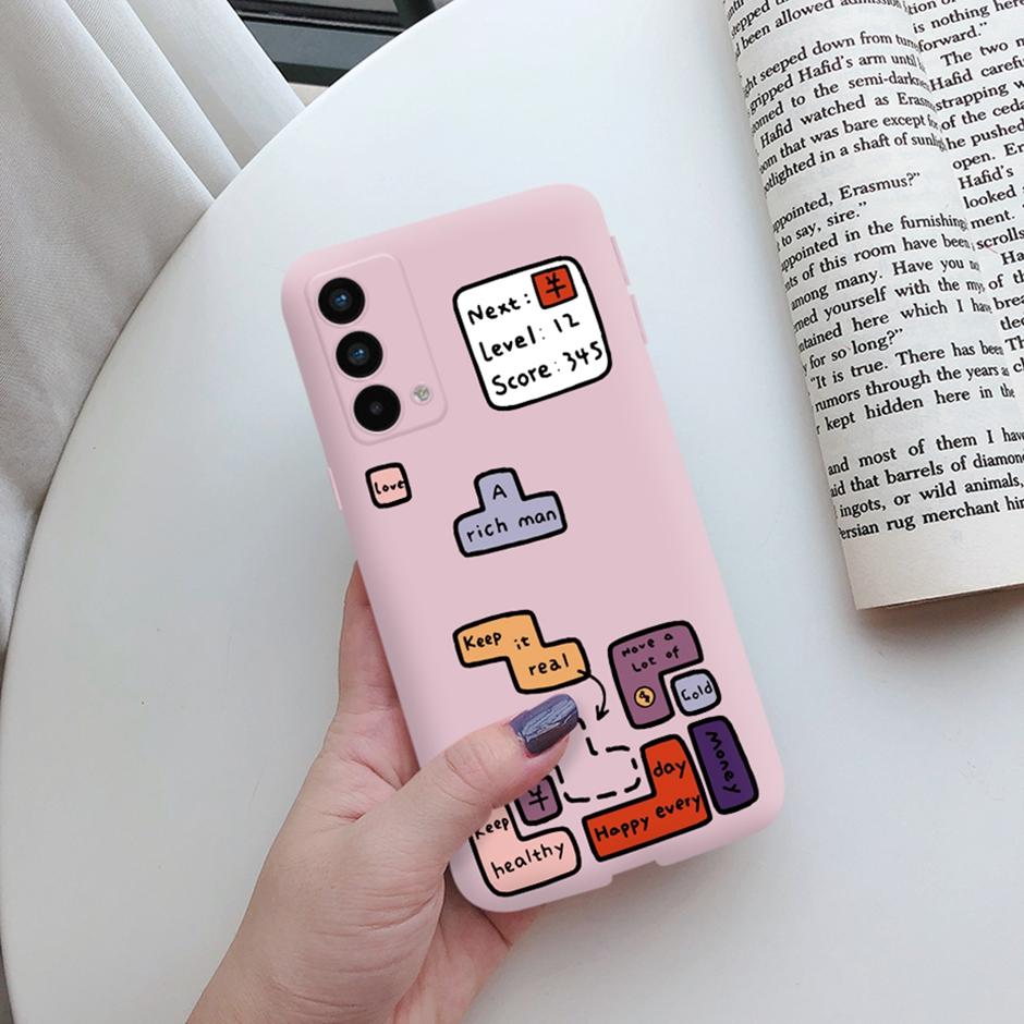 Чехол для OPPO Realme GT Master Edition Чехол Новый Модный Конфетный Цвет Милый Мультяшный TPU Ударопрочный Корпус Телефона Coque Fundas