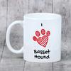 Basset Hound - cup with a dog, cute cup with graphics, a gift with your photo from the Art-Dog brand