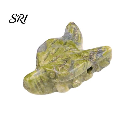 Amethyst Wolf Head Stone Ornament Miniature Landscape Sculpture Crystal Texture Handmade DIY Beads And Polished Design Decorative for Bracelets