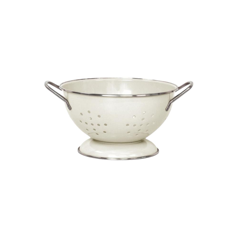 Carbon Steel Enamel Coated Fruit Basket Self Draining Drop-proof Fruit Drain Basket Rust-proof Vegetable Strainer Parlor