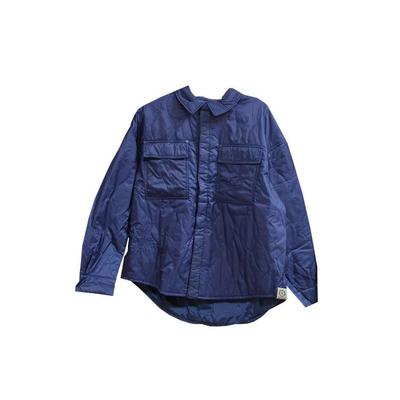 Однобортная хлопковая куртка с длинным рукавом Li Ning Wade Series, синяя, унисекс, AFDRA19-1