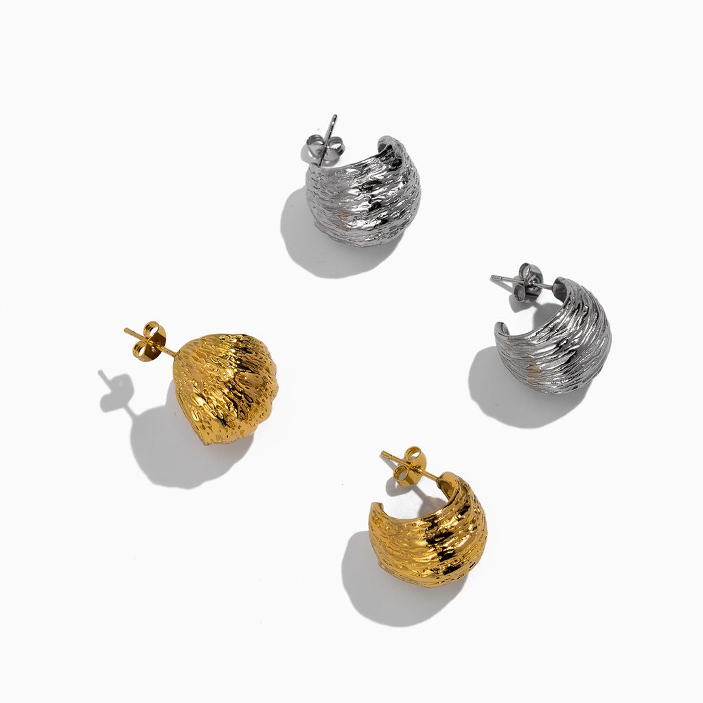 Женские полусферические геометрические серьги из нержавеющей стали, подходят для украшений для встреч и повседневного ношения.