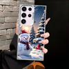 Зимний Рождественский Снеговик Мягкий Чехол для Телефона для Samsung Galaxy S22 Ultra S21 S24Ultra S20 FE S25Plus S23 S25 S24 FE Note 20