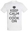 Keep Calm And Cook On Mens T-Shirt Chef Chef Cook Kitchen Cuisin Cooking Stars