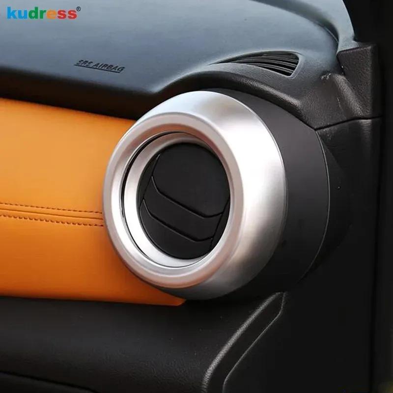Car Front Side Air Condition Vent Outlet Cover Trim For Nissan Kicks 2017 2018 Matte Interior Mouldings Accessories