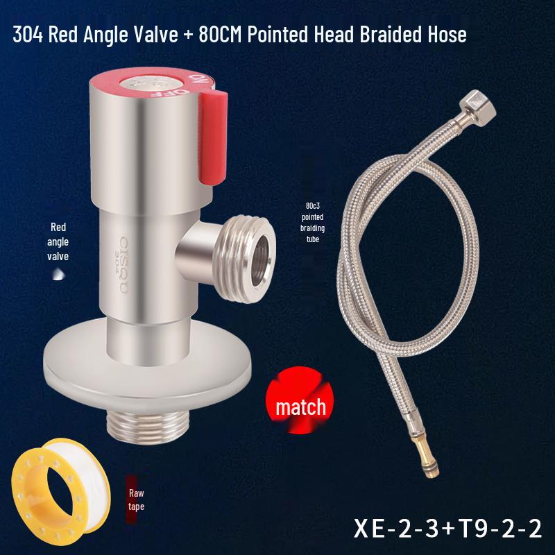 304 Stainless Steel 4-Point Hot & Cold Water Valve Switch