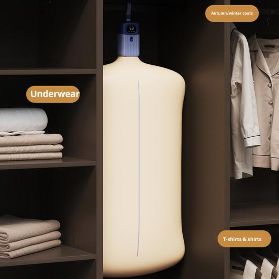 Портативная сушилка для одежды Бесшумная Энергосберегающая Быстрая сушка Складная стиральная машина с умным таймером Регулируемая температура Сушилка для белья