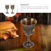 2 шт. Бытовой Святой Грааль Металлический Бокал Стаканы Ретро Ужин Нержавеющая Сталь Европейская Чашка