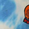 tultex 00-е годы Старая футболка Looney Tunes с Твити, с коротким рукавом, L, синяя, тай-дай, мужская, б/у