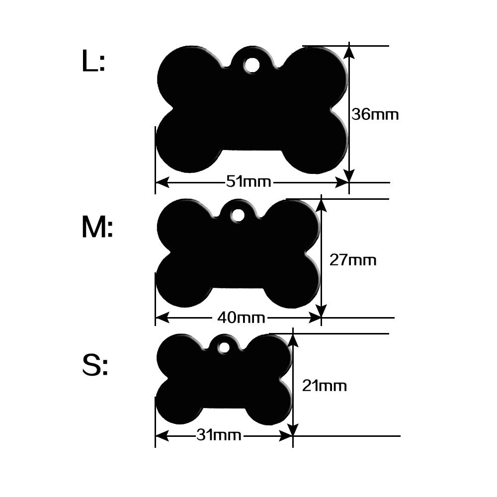 20 шт./лот, идентификационные бирки для собак, двухсторонние, в форме косточки, персонализированные бирки для щенков и собак, индивидуальные имена для кошек и домашних животных, номер телефона. Тег