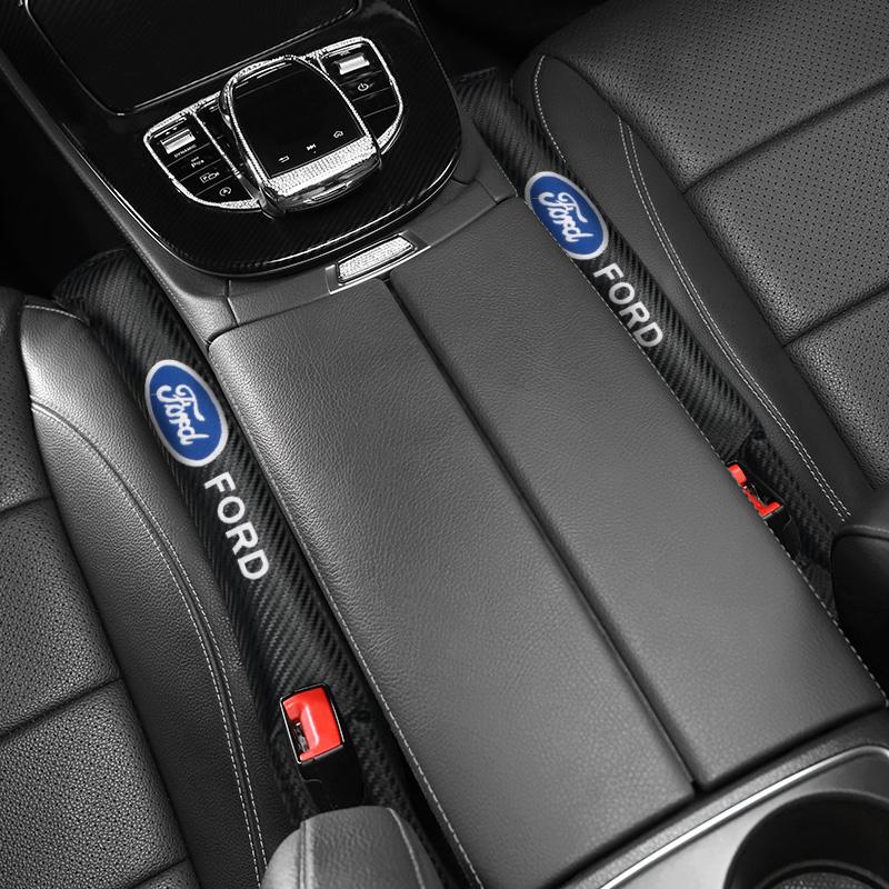 1Pcs PU Leather For Ford Focus Fiesta Ranger Mondeo S-MAX Kuga Mustang Car Seat Gap padding Seat plug Leakproof Pads Accessories