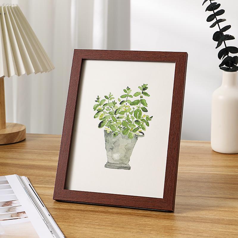 Простая деревянная подставка для фоторамки для отпечатков размером 5-10 дюймов, формата А4, настенное креативное украшение для фотографий