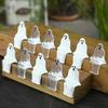 20 Pcs Mini Ghost Ornaments Sitting Ghost Miniatures Halloween Screaming