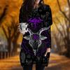 New In Autumn Magic Formation Sheep Head Print Plus Size Dress Women O'neck Long Sleeves Casual Pocket Dresses