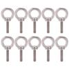 10Pcs Eye Bolt 304 Stainless Steel Lifting Round Ring Screw Fastener Hardware M6x25