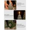 Green Christmas Tree Night Light Flameless Pillar Candles  Christmas Decoration