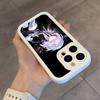 Аниме L-Земля блестящих Чехол для телефона Для iPhone 17 Air 16 E 15 14 Plus 13 12 11 Pro Max Белый Небесный Глаз Ступенчатый Защитный Чехол