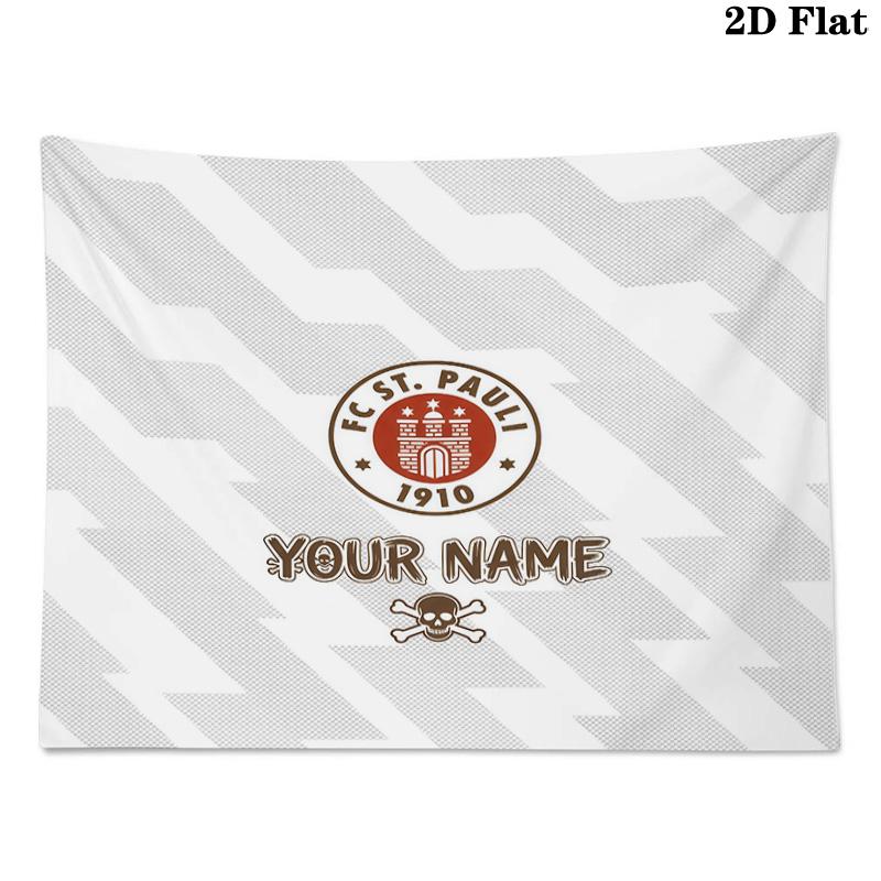 Custom Name FC St. Pauli Printed Tapestry – Wall Hanging for Bedrooms, Dorms, and Home Decor