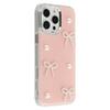 For iPhone 16 Pro Max Case Pearl Bow Epoxy Design TPU+PC Phone Back Cover