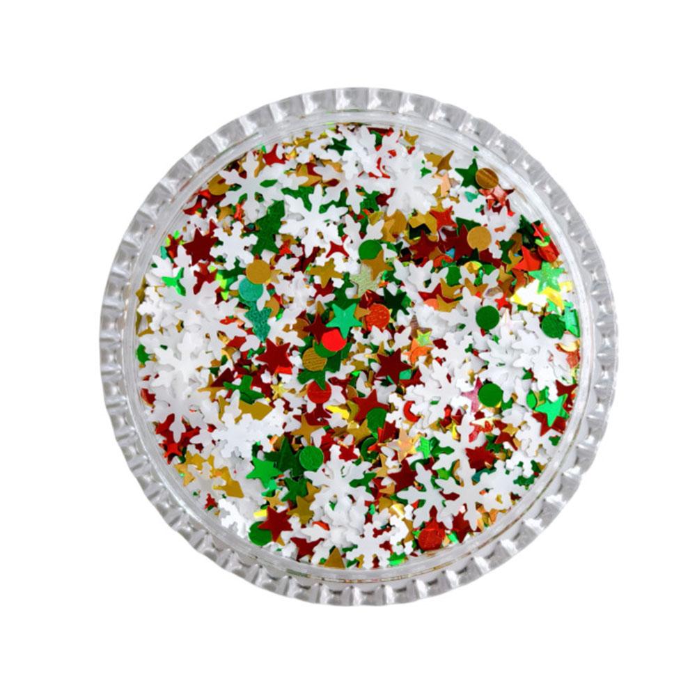 Festive Makeup 2025 Christmas New Year Free Glue Faux Face Ready Sticker Snow Bow Free To Use G A2I5